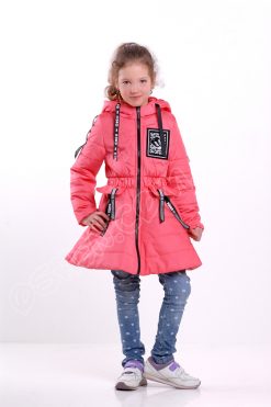 Демисезонная куртка для девочек олдсол розовый оптом