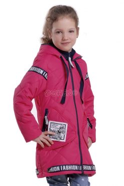 Демисезонная куртка для девочек глассес малиновый